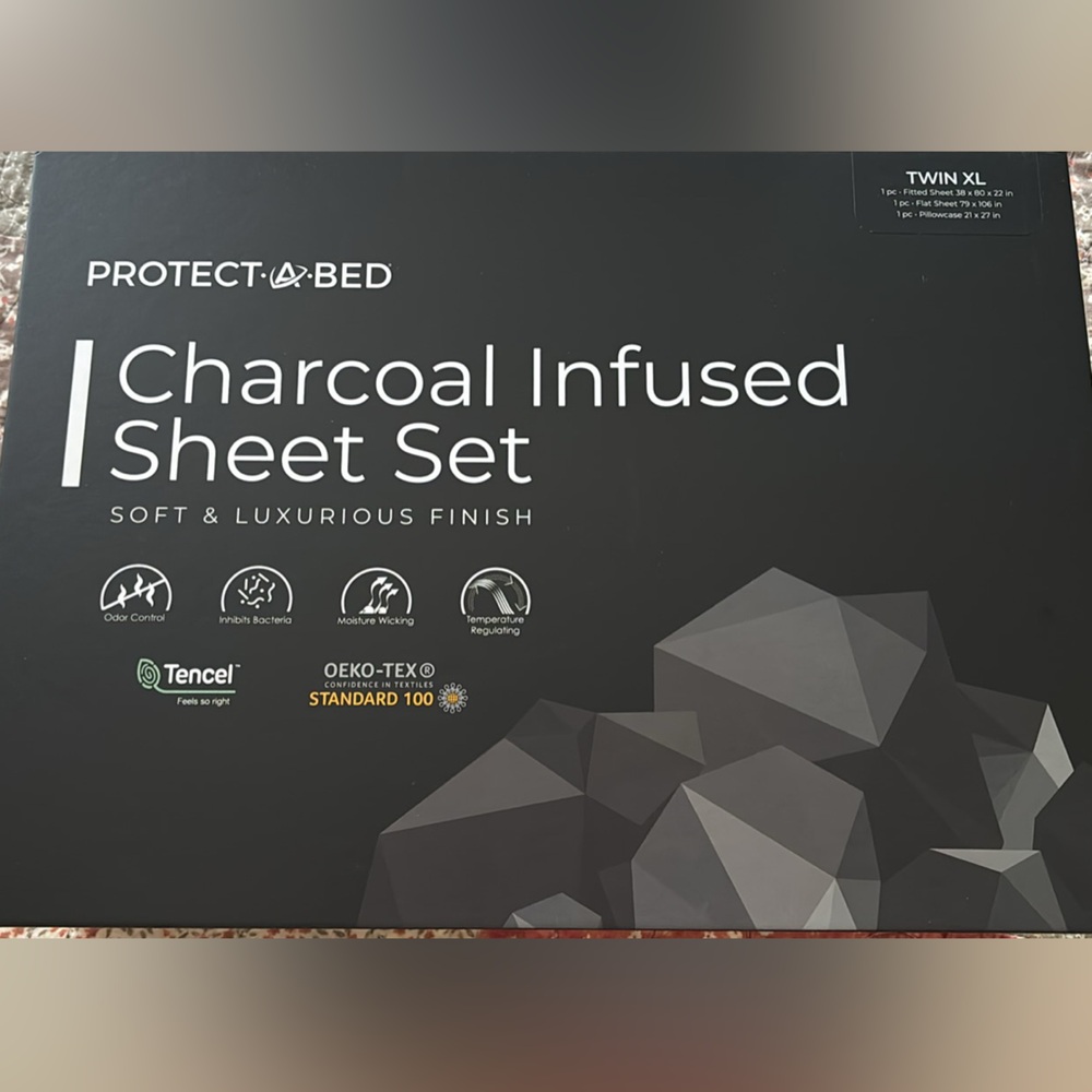 Charcoal Infused Sheet Set - Black